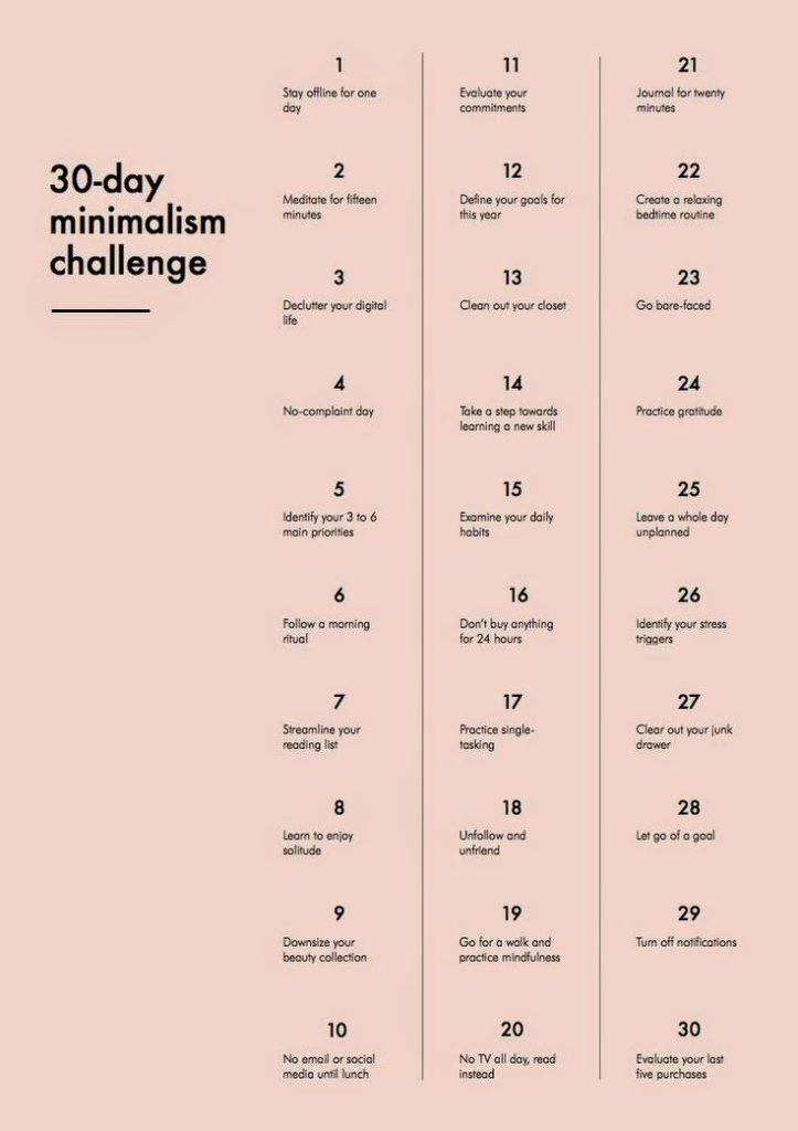  30-Day Minimalism Challenge