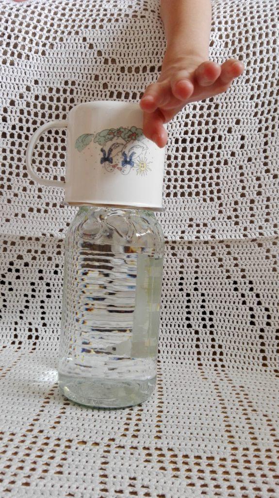 Szklana butelka na wodę zero waste