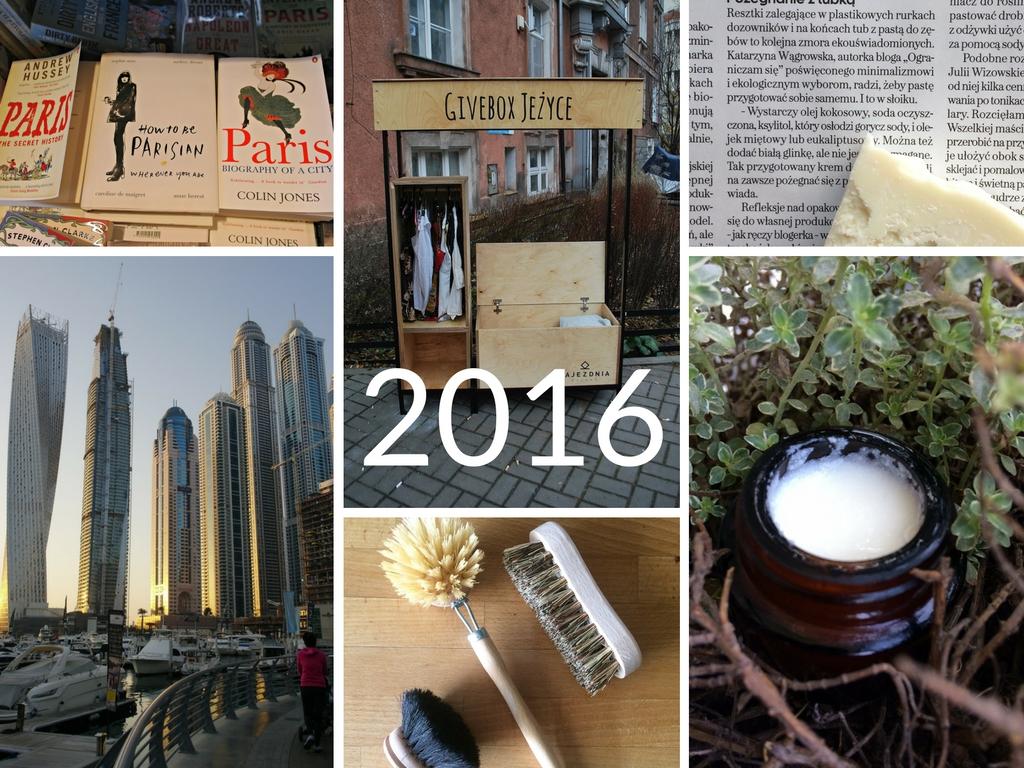 Rok 2016 na blogu o minimalizmie i zero waste Ograniczam Się
